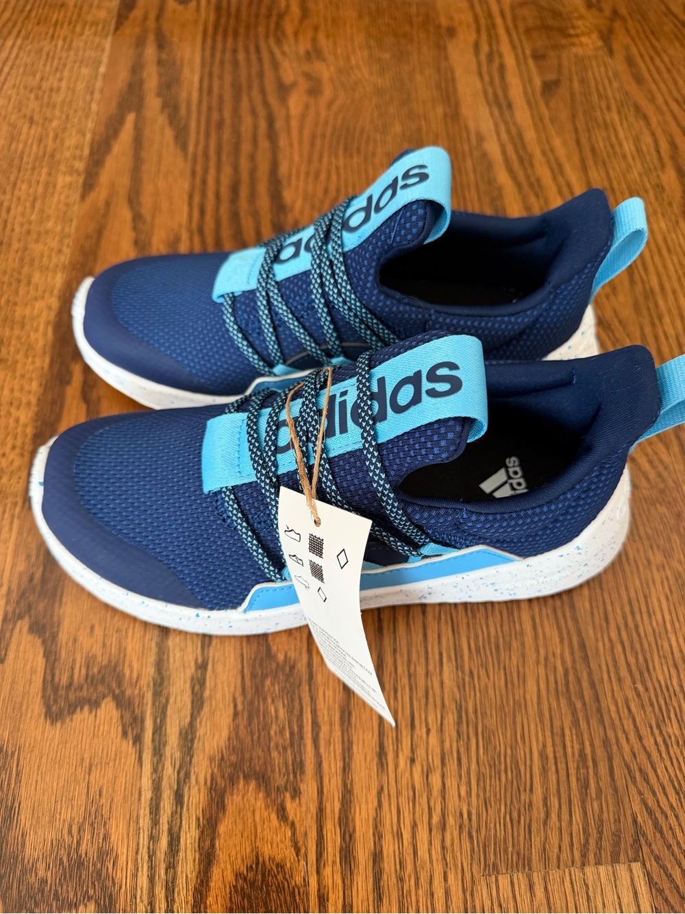 adidas Kids Navy & Light Blue Slip-On Athletic Sneakers - Picture 2 of 4